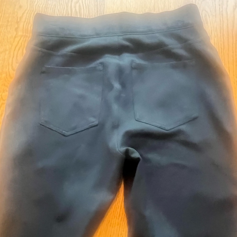 Spanx The Perfect Pant Ankle Rear Pocket Ponte Knit black Size Medium Hi Waist - Picture 11 of 11